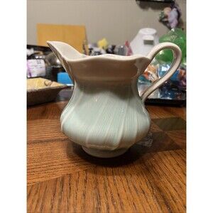 Monica Ripley Aqua Creamer Pitcher Rare HTF Ceramics Fine Art